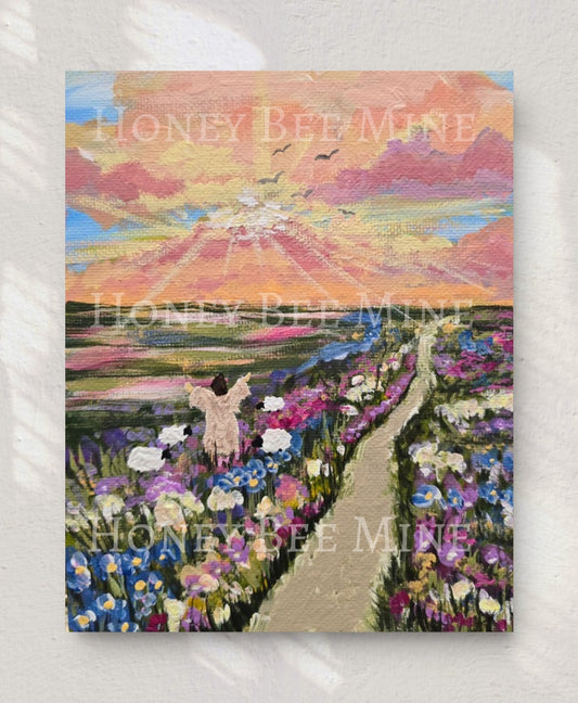 Set Your Mind On Things Above. Satin Art Print.