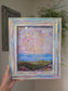 He Will Wipe Every Tear. Print Inside Hand Painted Frame.