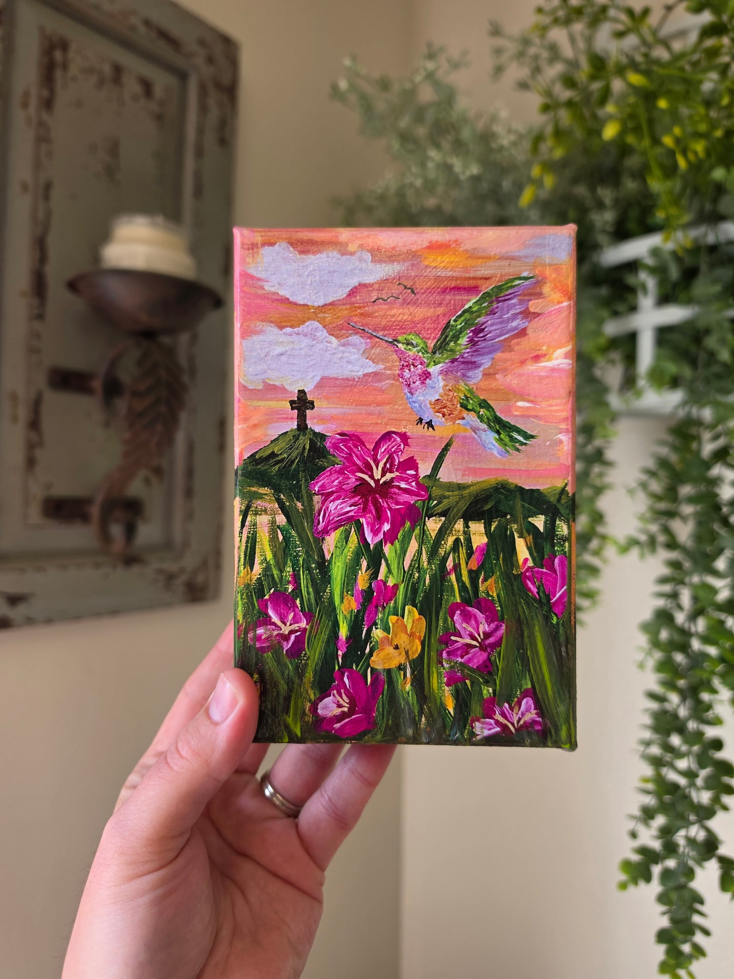 I Am With You Always. Wrapped Canvas Mixed Media Print.