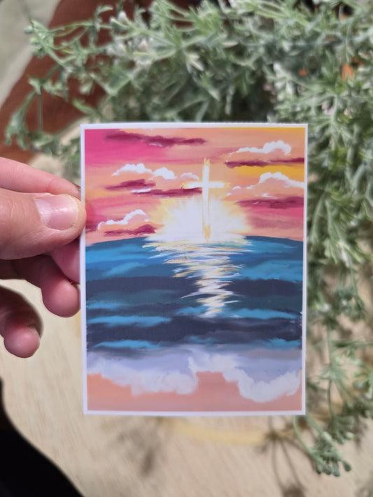 New Every Morning. Artwork Vinyl Waterproof Sticker.