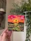 Follow Me. Wrapped Canvas Mixed Media Print.
