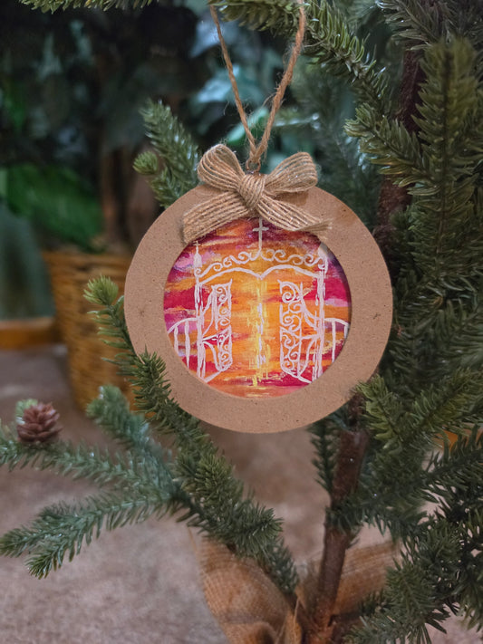 The Gates of Heaven. Artwork Ornament.