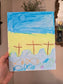 Brantleys Creations. The Sea Is His Because He Made It Psalm 95:5. Original Artwork Panel Canvas.