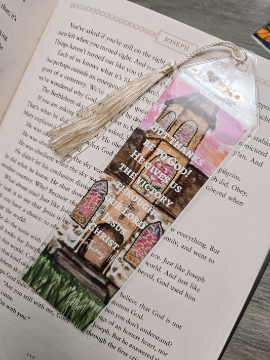 But Thanks Be To God. Artwork Print Bookmark.