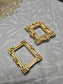 Custom Mini Golden Painted Framed, Textured Artwork Magnet. READ DESCRIPTION.