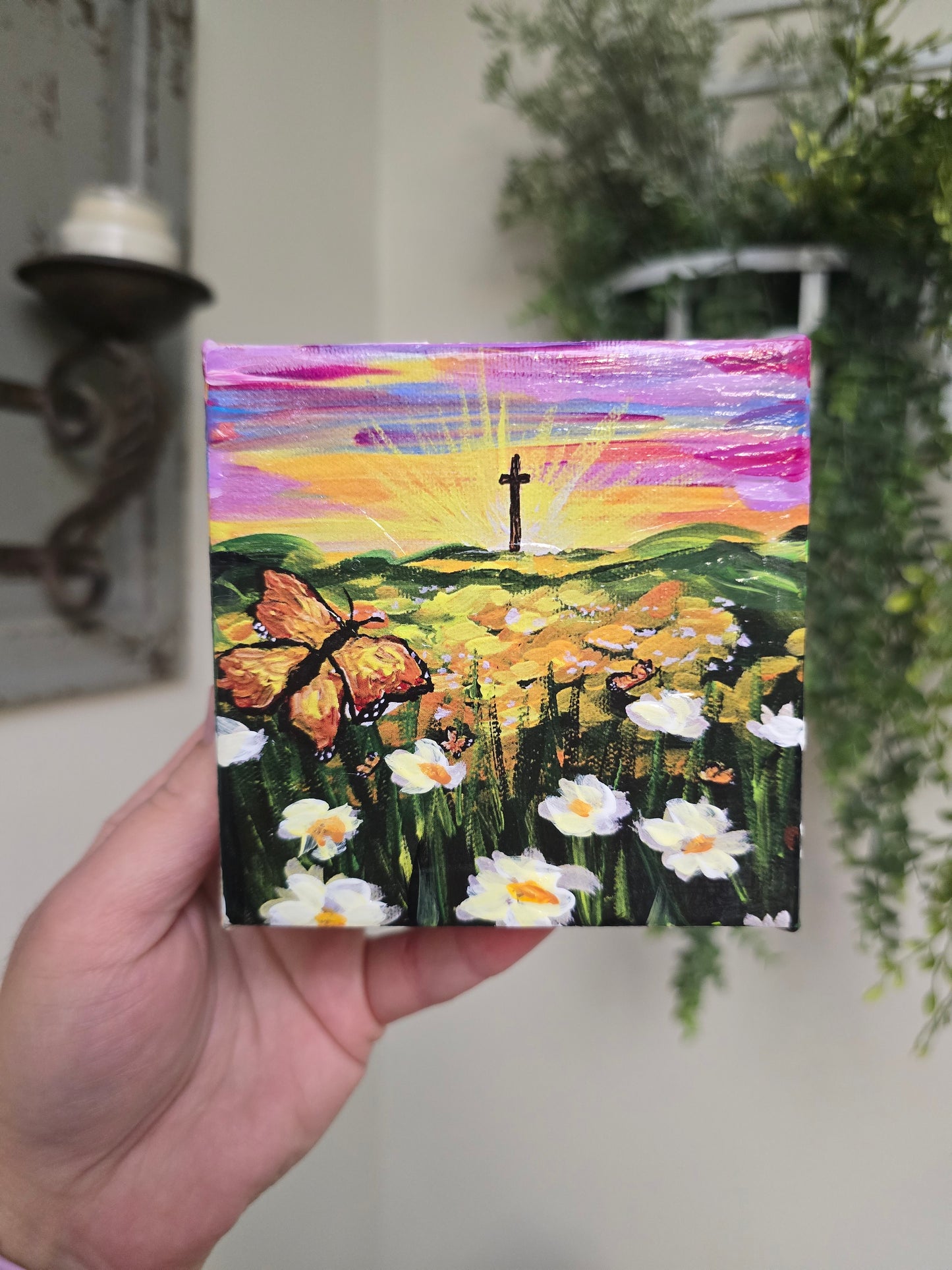 Be Transformed. Wrapped Canvas Mini Textured  Art Print.
