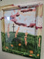 Consider How The Wildflowers Grow. Print In Painted Wooden Frame.