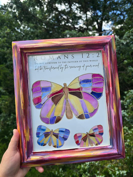 Be Transformed. Print Inside Painted Frame.