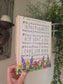 Hymn Mixed Media Canvas Artwork. Hand Drawn Details.