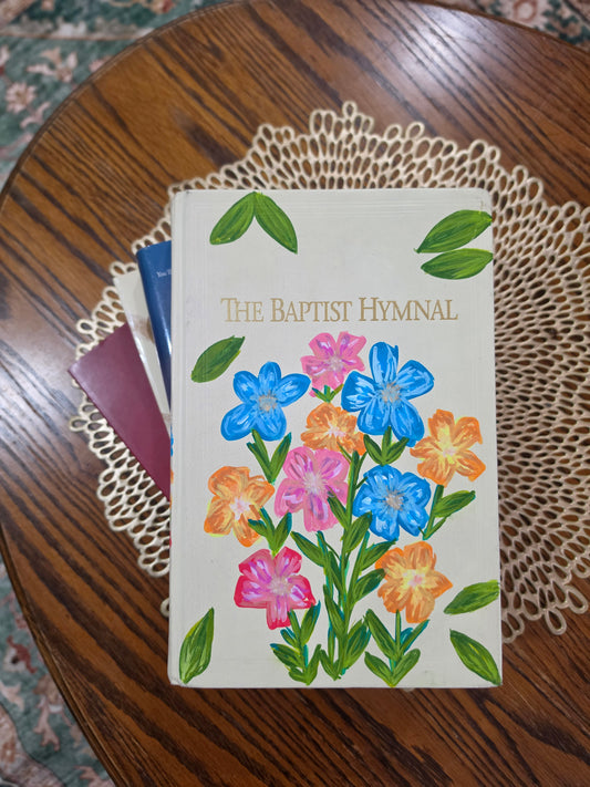 Hand Painted Baptist Hymnal Table Top Decor.
