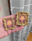 Mini Golden Painted Framed, Textured Artwork Magnet. READ DESCRIPTION.