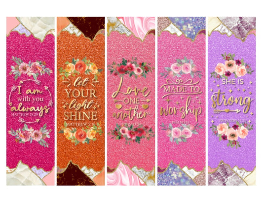 Sparkle Bible Verse Bookmarks